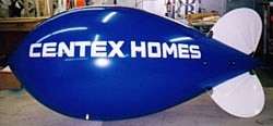 Texas blimps for sale - blimp with Centex Homes logo